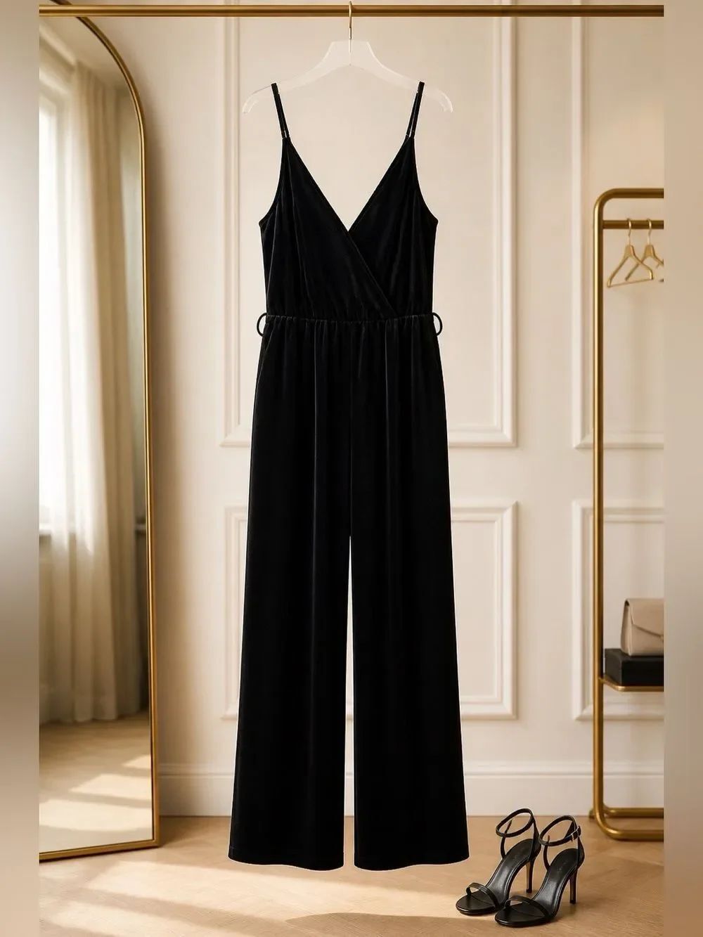 H&M Black Sleeveless Jumpsuit